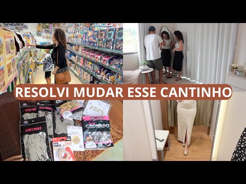 O ESPELHO NOVO CHEGOU, COMPRINHAS DE DECORAÇÃO PARA O RÉVEILLON, RESOLVI MUDAR O QUARTO E AMEI