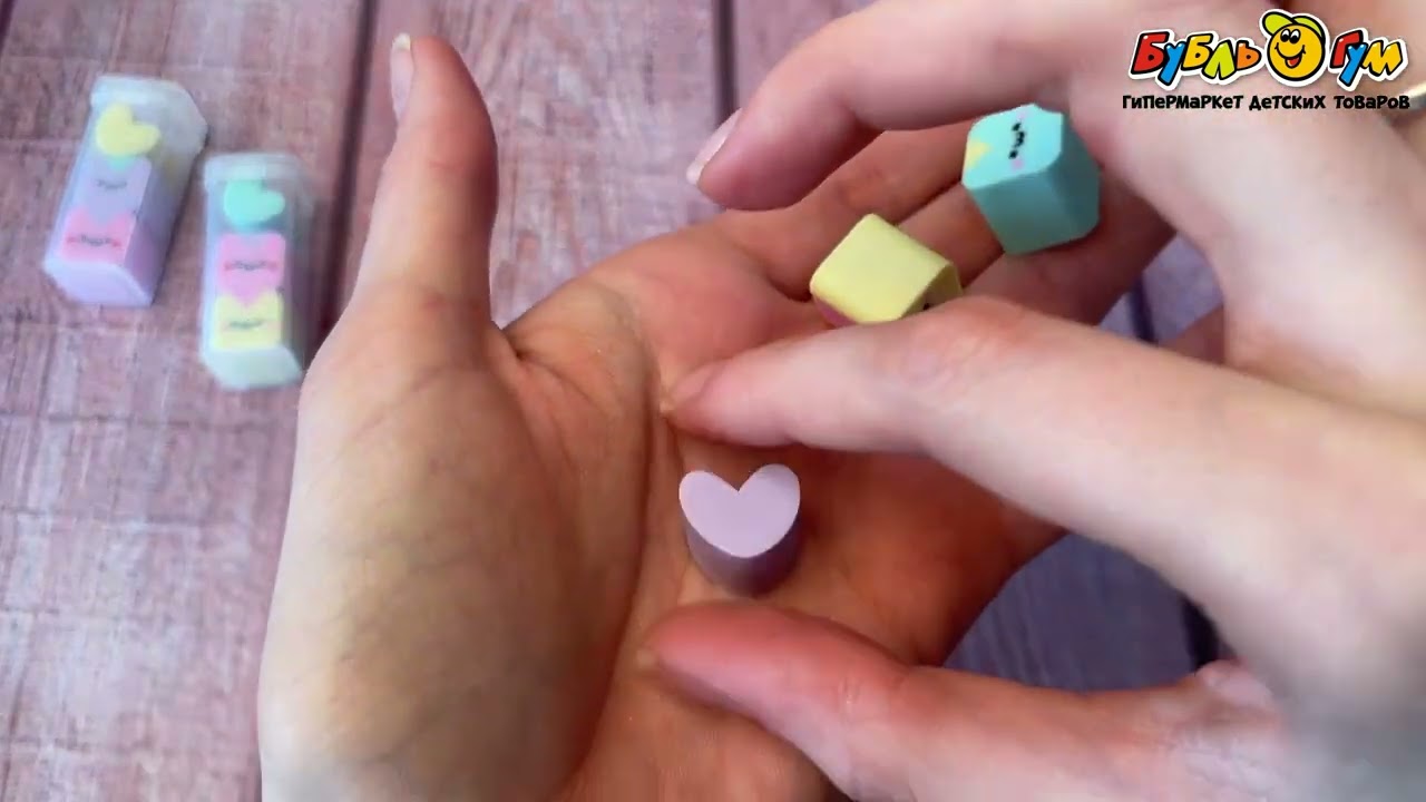 Набор ластиков Кавайные котики в ассортименте - видео