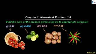 Class 11th | Punjab Board (2025-26) | Chapter 1 | Numerical Problem: 1.4