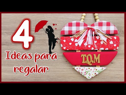 4 LINDAS IDEAS PARA REGALAR EN SAN VALENTÍN O DÍA DE LA MADRE - Crafts to sell or give away