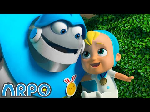 Robot Race in the Baby Olympics!!! | 2 HOURS OF ARPO! | Funny Robot Cartoons for Kids!