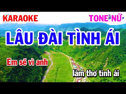 Karaoke Lâu Đài Tình Ái Tone Nữ Nhạc Sống Dễ Hát | Karaoke Đồng Sen