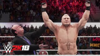 WWE 2K18 Dream Match Seth Rollins vs Brock Lesnar