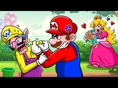 Mario & Peach Love Story...No! Mario Please Stop Right Now - Mario in Brookhaven 🏡RP