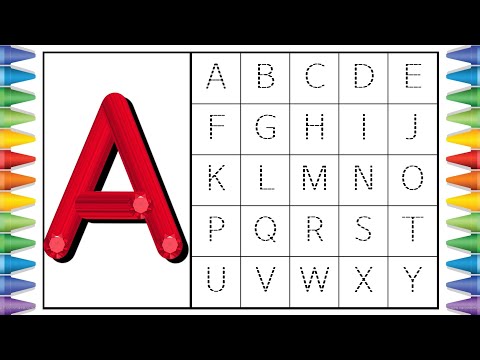 [알파벳 놀이] 유아와 어린이를 위한 ABCD 대문자 A부터 Z까지 쓰기 | Kids Alphabet A to Z | abc song | a for apple | abcd song