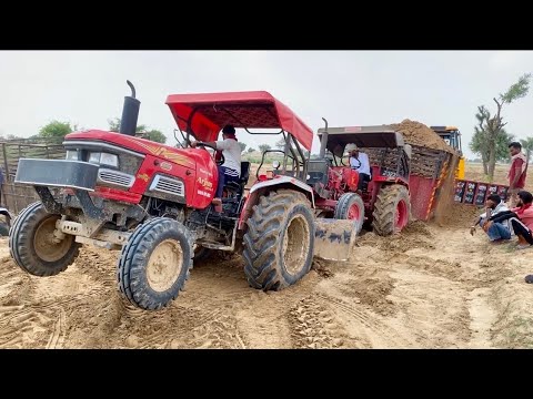 Mahindra 575 tractor got badly stuck in wet mud