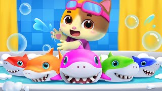 Learn Colors with Baby Sharks | Colors Song | Nursery Rhymes & Kids Songs | Mimi and Daddy