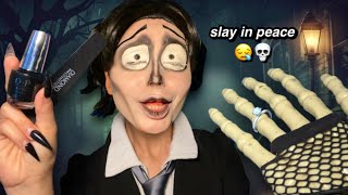 ASMR~ Victor Van Dort does your nails 🖤 tingly manicure (you’re dead) 💀
