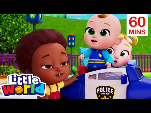 Police Officers Song | Little World | Cartoons for Kids - Explore With Me!