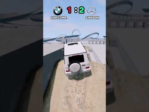 BMW X5 competition vs Mercedes G Wagon #beamngdrive
