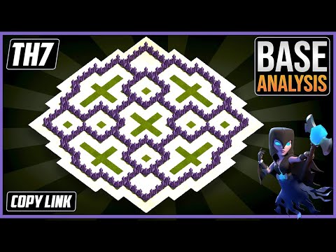 BEST TH7 HYBRID/TROPHY Base 2025!! | Town Hall 7 (TH7) Hybrid Base Design – Clash of Clans COC