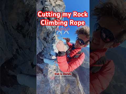 What will happen when the rope is Cut??✂️🧗🪂