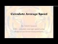 Average Speed and Unit Conversion