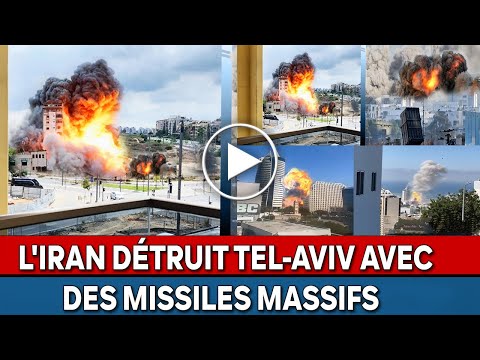 L’Iran détruit Tel Aviv avec des missiles massifs, et Israël est incapable de les arrêter