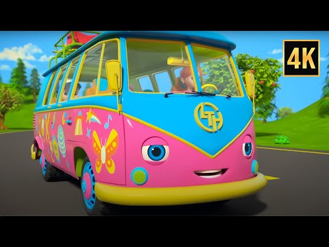 Wheels on the Bus - Beach Ride & More Vehicle Songs, Rhymes for Babies