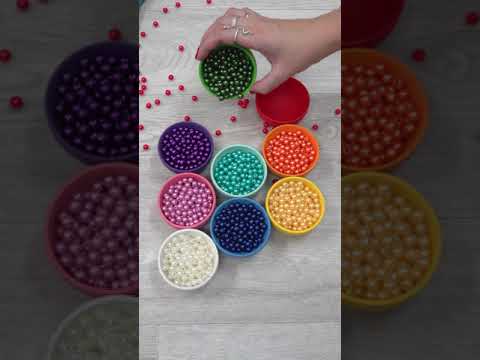 Oddly Satisfying Reverse video Colored Beads and Balls #beads #oddlysatisfying #relaxing