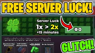 HOW TO GET SERVER LUCK IN STEAL A BRAINROT FOR FREE!