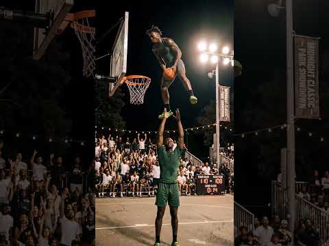 Would this be the craziest streetball bounce ever? ๐๐คฏ