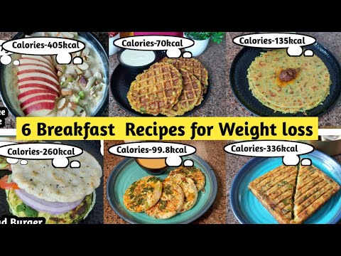 6 Breakfast recipes for weight loss | How to lose weight | Protein Rich recipes | Breakfast recipes