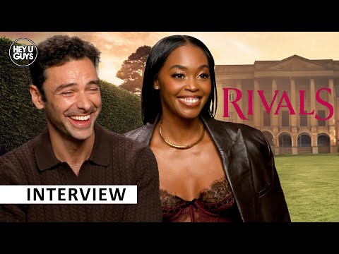 Aidan Turner & Nafessa Williams on Rivals, English food, the need for intimacy co-ordinators & more