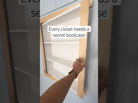 Making an old closet functional with a secret bookcase 📚 Deep built-ins in old house get modified