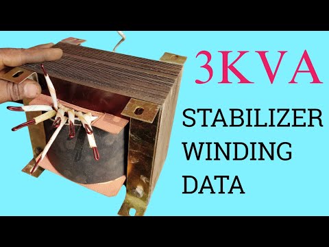 3kva stabilizer winding data ,50- to 280 volt ,  in hindi ( part -1 )