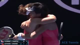 Alize Cornet  Petra Martic vs Samantha Stosur  Shuai Zhang 2019 Australian Open Highlights