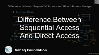 Difference Between Sequential Access And Direct Access