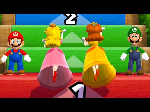 Mario Party 9 Step it Up - Mario Vs Peach Vs Daisy Vs Luigi (Master CPU)
