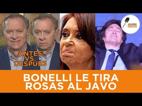 BONELLI HIZO TREMENDA CARA DE TUJE HABLANDO SOBRE MILEI Y TERMINÓ TIRANDOLE ROSAS: "MUCHO MEJOR"