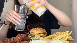 [ASMR] Eating McDonalds *CRISPY* Chicken Wings, Big Mac🍔