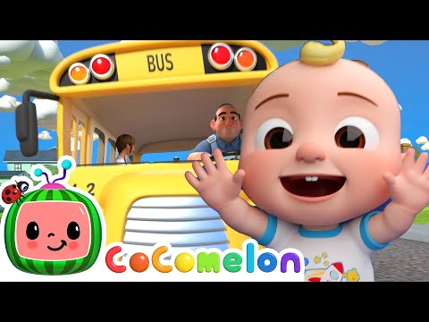 Wheels on the Bus - School | CoComelon | Sing Along | Nursery Rhymes and Songs for Kids