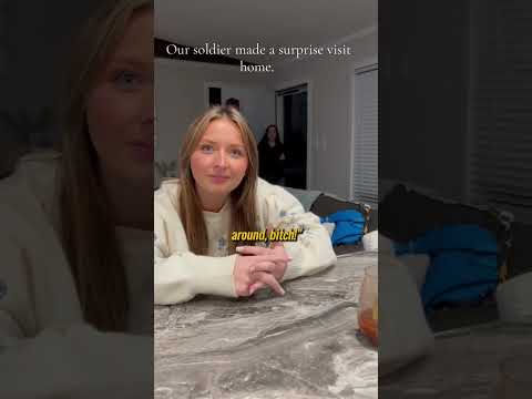 This Girl's Sister Returned From The Military In A Surprising Way