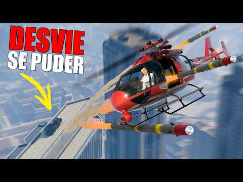 Ideia idiota do dia...  enfrentar um míssil com um helicóptero no GTA 5 Online | Momentos Engraçados