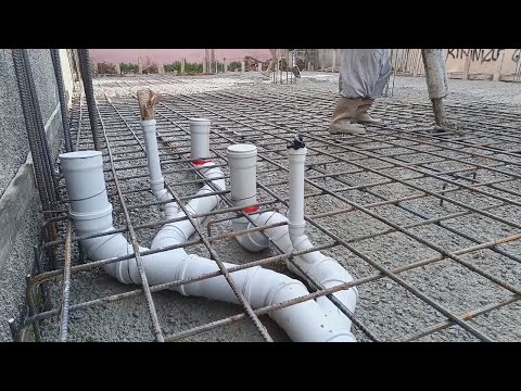 Müstakil Tek Katlı Radye Temel Atma Çalışması / Raft foundation / Builders / Construction worker