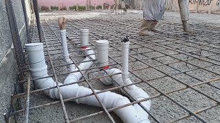 Müstakil Tek Katlı Radye Temel Atma Çalışması / Raft foundation / Builders / Construction worker