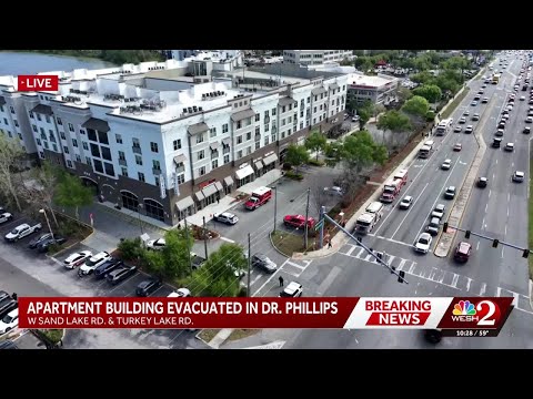 Doors pried open to rescue residents, 200 evacuated from Orlando-area apartment