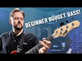 Max GigKit Electric Beginner Bass Guitar Pack - Red