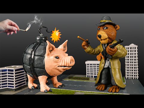 Making BOBRITO BANDITO vs SVININO BOMBONDINO - Brainrot memes with Clay
