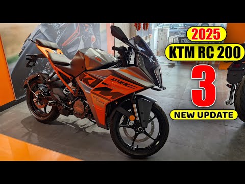 New KTM RC 200 With TFT meter console 2025 Model Price Mileage All Features Review