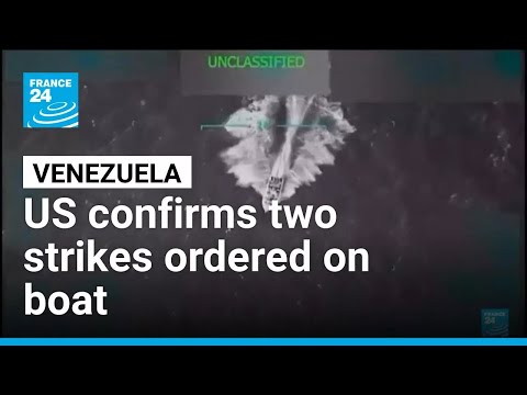 YouTube video thumbnail:  US Confirms two Strikes Ordered on Boat 