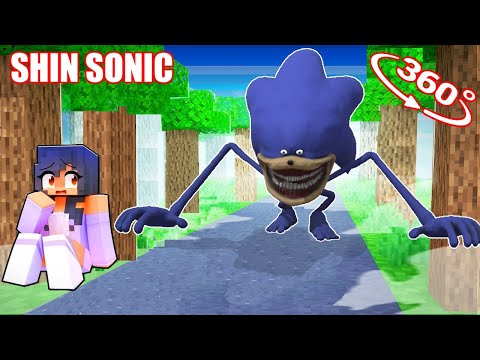 Aphmau Surviving Against SHIN SONIC in Minecraft - Gameplay 360°