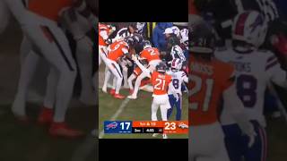 PJ locke picked off Josh Allen #denverbroncos #buffalobills