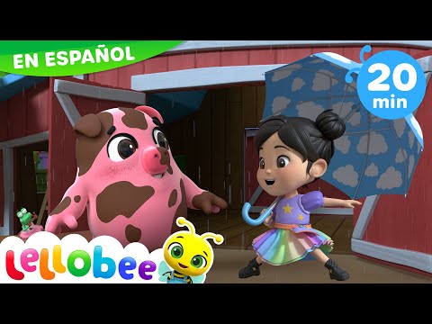 Nos gusta bailar en la lluvia☔🌧️ | Caricaturas - Canciones Infantiles 🎵 | Lellobee