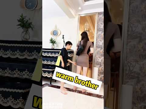 The younger brother cares deeply about his older sister #shortvideo #shorts