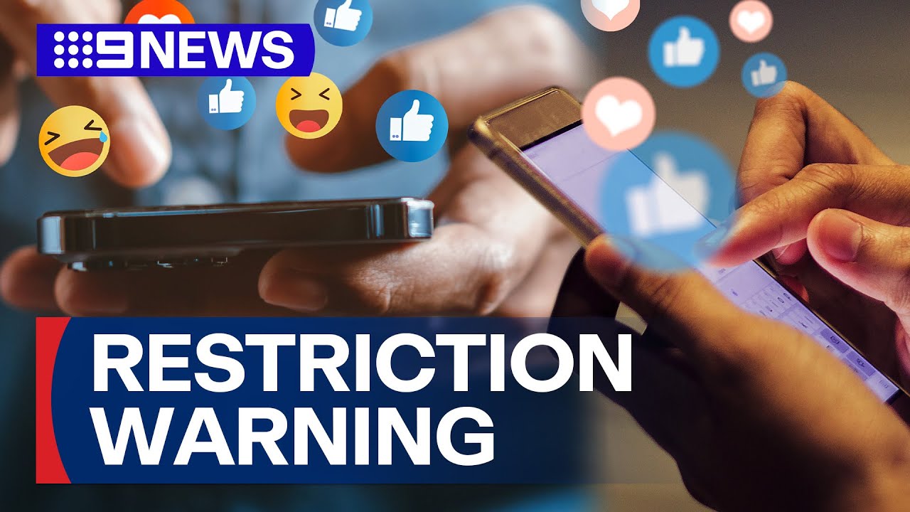 Warning over new social media rules for kids | 9 News Australia