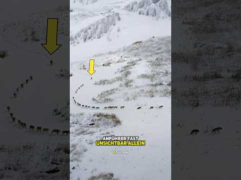 Die Wolfsformation: Die Strategie der Wölfe.