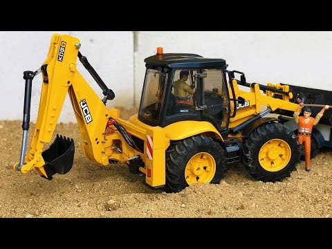 Bruder Dodge RAM Truck Transports Excavator! 🚜 Powerful RC Haul in Action