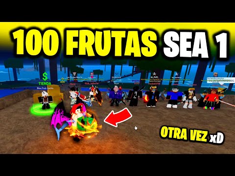 🍓Compré 100 Frutas en El Sea 1 de Blox Fruits y... Regalé Buddha Permanente🍓