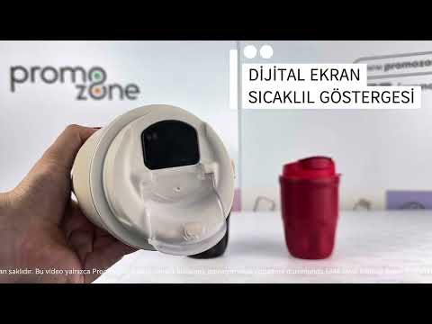 360 ml Dijital Isı Göstergeli Termos Bardak Promozone